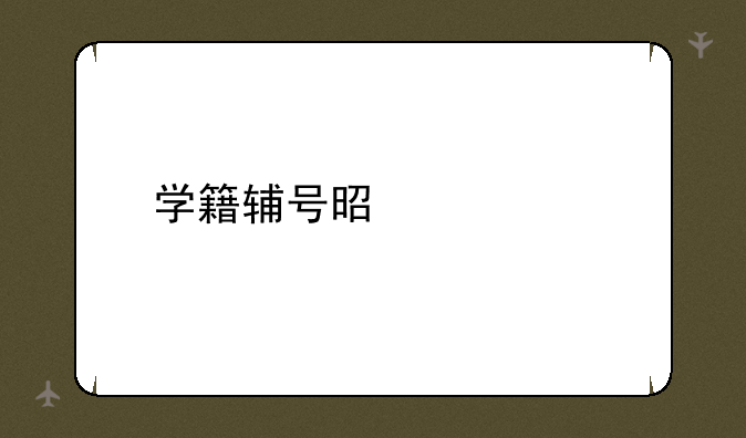 学籍辅号是什么