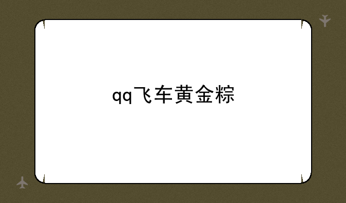 qq飞车黄金粽