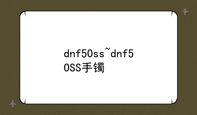 dnf50ss~dnf50SS手镯