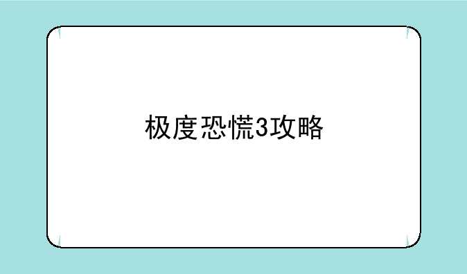 极度恐慌3攻略